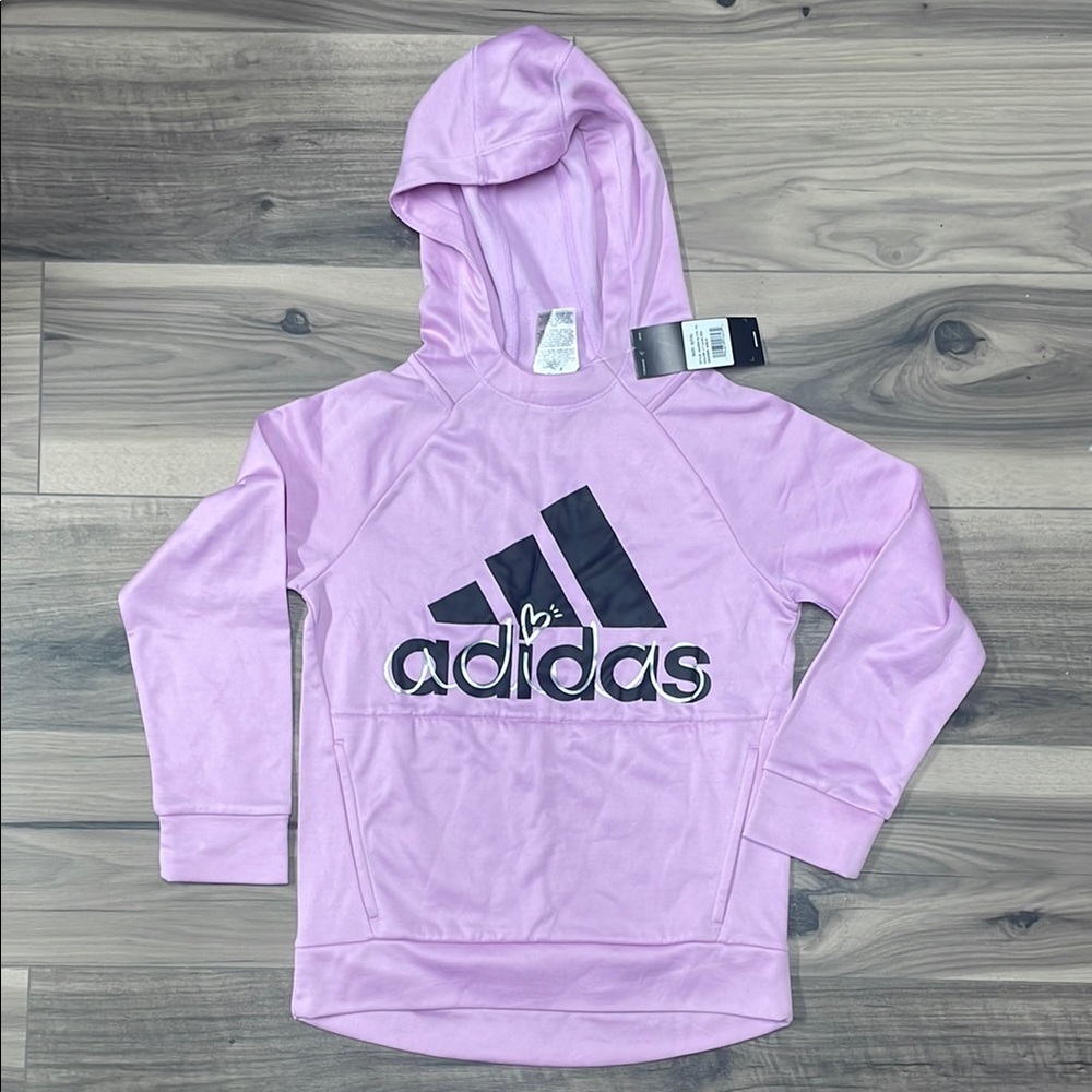 Adidas Girls' Lavender Hoodie with Logo